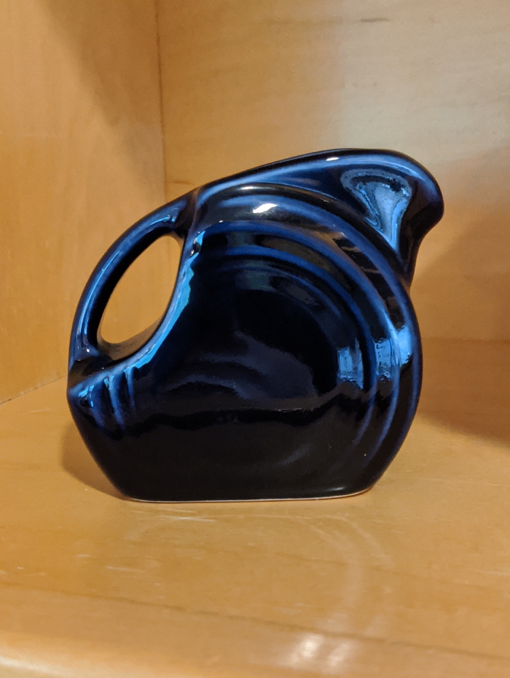 Fiesta Mini Disc Disk Pitcher Cobalt Blue Fiestaware Small Creamer Replacement
